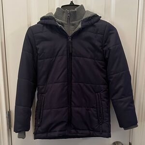 Class Club Dark Blue Jacket with Light Gray Inner Layer